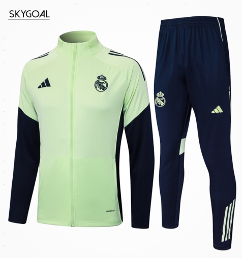 Survetement Real Madrid 2025/26-light Green Cremallera Larga