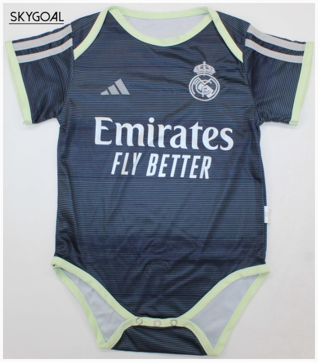 Real Madrid Exterieur 2025/26 Body Bebé
