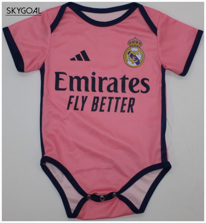 Real Madrid Pink Equipación 2025/26 Body Bebé