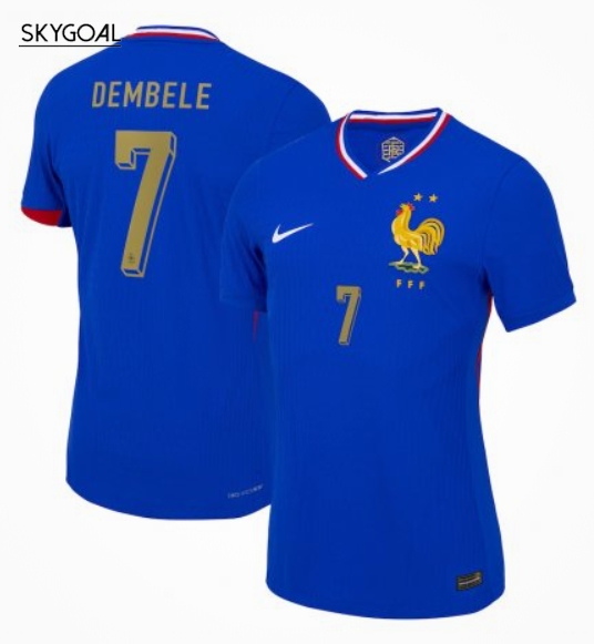 France Domicile 2024 - Dembélé Golden Print - Authentic