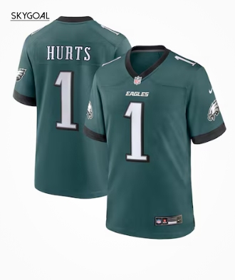 Jalen Hurts Philadelphia Eagles Nike Team Game Jersey - Midnight Green