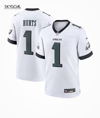 Jalen Hurts Philadelphia Eagles Nike White Game Jersey - White