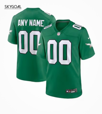 Philadelphia Eagles Nike Alternate Custom Game Jersey - Kelly Green