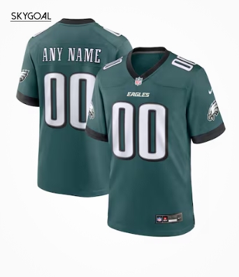 Philadelphia Eagles Nike Custom Game Jersey - Midnight Green