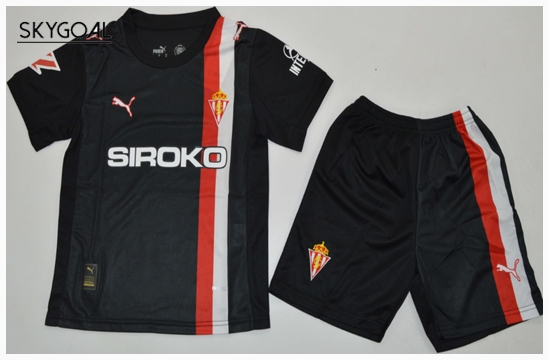 Sporting Gijon Exterieur 2025/26 - Enfants