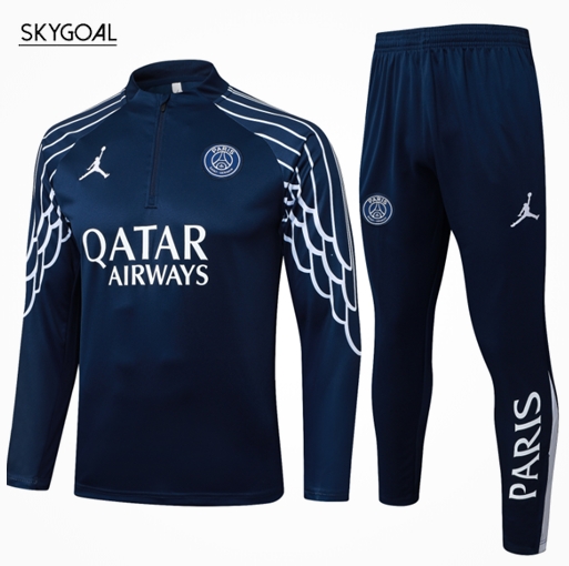 Survetement Psg 2025/26 Blue Iii Half Zipper