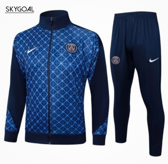 Survetement Psg 2025/26 Blue Long Zipper