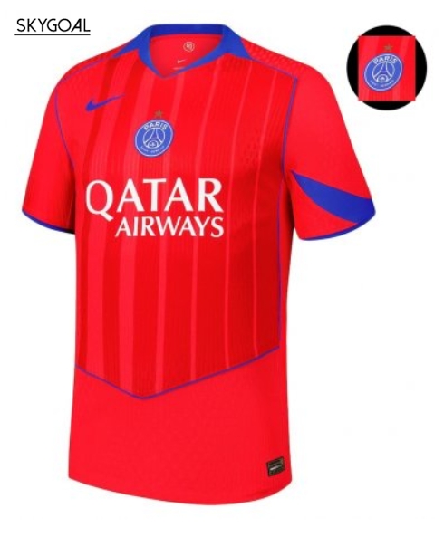 Psg Third 2025/26 Con Estrella Eiffel - Authentic