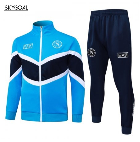 Survetement Napoli 2025/26- Bule With Black Cremallera Larga