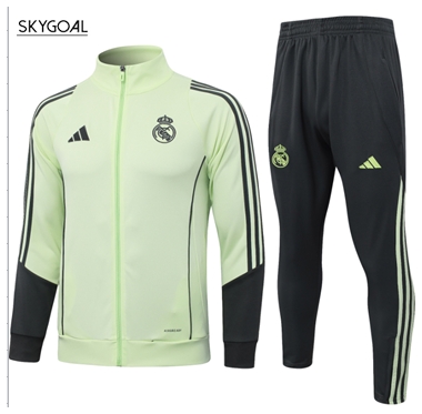 Survetement Real Madrid 2025/26-light Green Ii Cremallera Larga