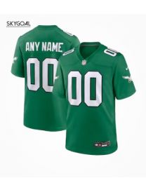 Philadelphia Eagles Nike Alternate Custom Game Jersey - Kelly Green