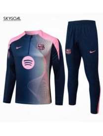 Survetement Fc Barcelona 2025/26 -blue With Pink