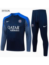 Survetement Psg 2025/26 Blue Ii Half Zipper