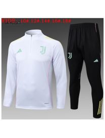 Survetement Juventus 2025/26 White-half-zip Version - Enfants