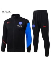 Survetement Psg 2025/26 Black Long Zipper