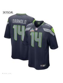 Sam Darnold Seattle Seahawks Nike Super Bowl Lx Patch Game Jersey - College Navy