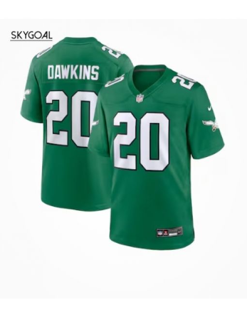 Brian Dawkins Philadelphia Eagles Nike Alternate Retired Game Jersey - Kelly Green