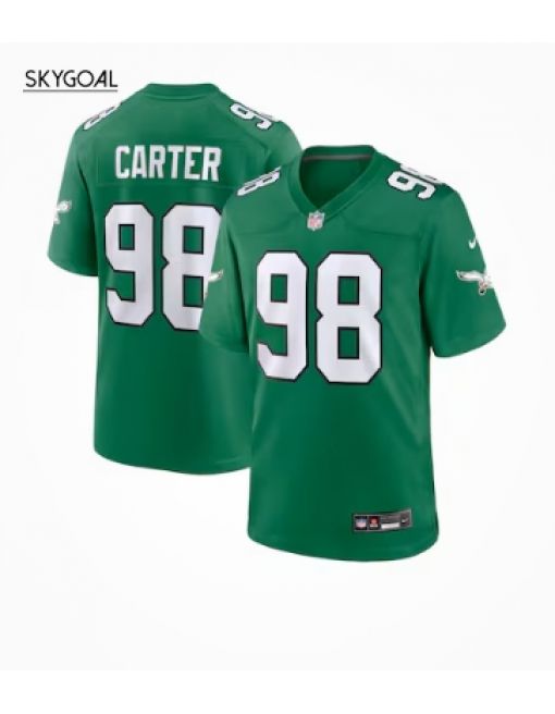 Jalen Carter Philadelphia Eagles Nike Alternate Game Jersey - Kelly Green