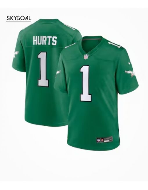 Jalen Hurts Philadelphia Eagles Nike Alternate Game Jersey - Kelly Green