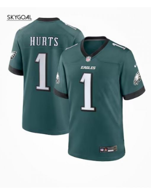 Jalen Hurts Philadelphia Eagles Nike Team Game Jersey - Midnight Green