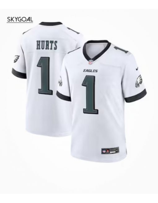 Jalen Hurts Philadelphia Eagles Nike White Game Jersey - White