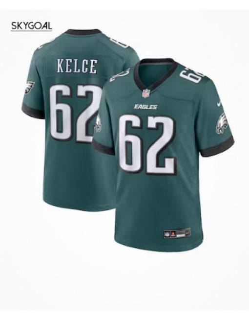 Jason Kelce Philadelphia Eagles Nike Team Game Jersey - Midnight Green