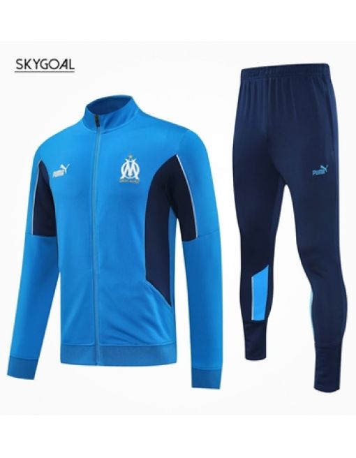 Survetement Olympique Marsella 2025/26-blue Cremallera Larga