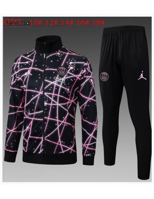 Survetement Psg 2025/26 Black Starry Sky Long Zipper - Enfants