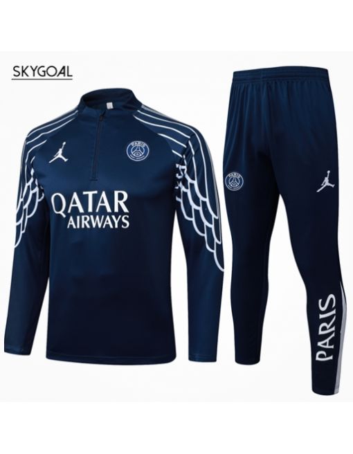 Survetement Psg 2025/26 Blue Iii Half Zipper