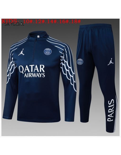 Survetement Psg 2025/26 Bule Iii Half Zipper - Enfants