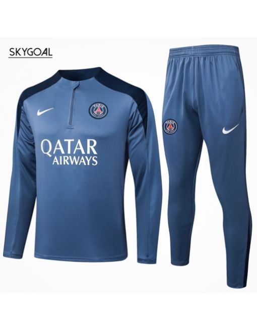 Survetement Psg 2025/26 Gray Half Zipper