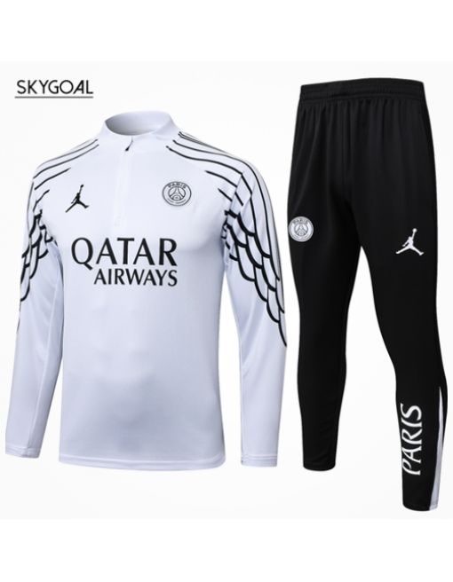 Survetement Psg 2025/26 White Half Zipper