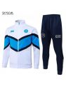 Survetement Napoli 2025/26- White With Bule Cremallera Larga