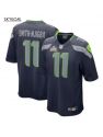 Jaxon Smith-njigba Seattle Seahawks Nike Super Bowl Lx Patch Game Jersey - College Navy