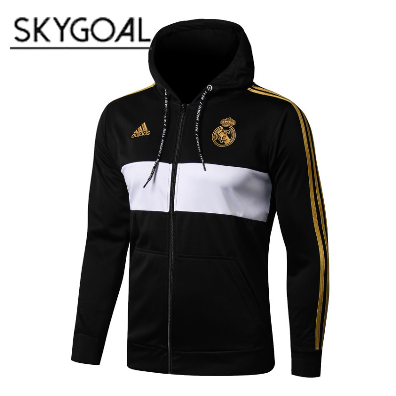 Chaqueta Con Capucha Real Madrid 2019/20 - Black