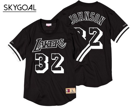 Magic Johnson Los Angeles Lakers - Mitchell & Ness Black & White