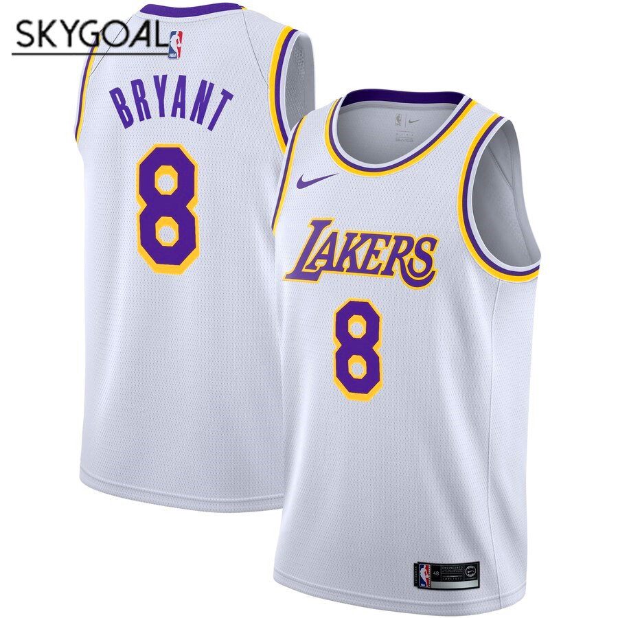 Kobe Bryant Los Angeles Lakers 8 White