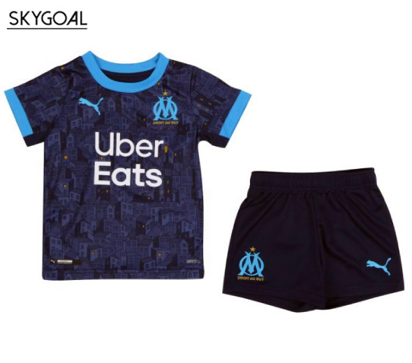 Olympique Marsella Exterieur 2020/21 Kit Junior