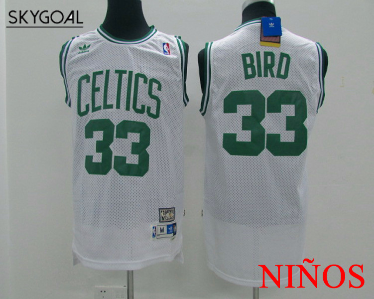Larry Bird Boston Celtics Blanca -Enfants
