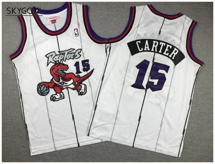 Vince Carter Toronto Raptors Retro White - Enfants