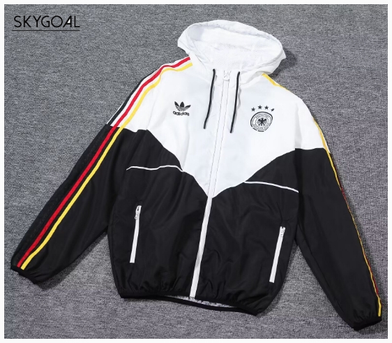 Chaqueta Con Capucha Allemagne 2024 Retro