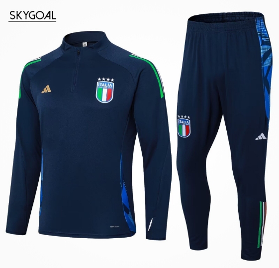 Survetement Italie 2024 Dark Blue