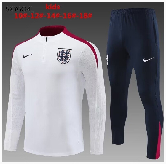 Survetement Angleterre 2024 White - Enfants