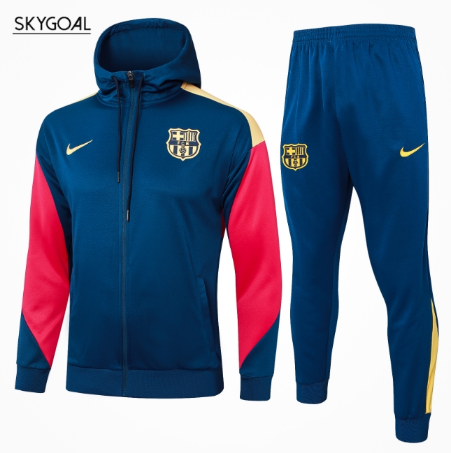 Survetement Con Capucha Fc Barcelona 2024/25 Blue