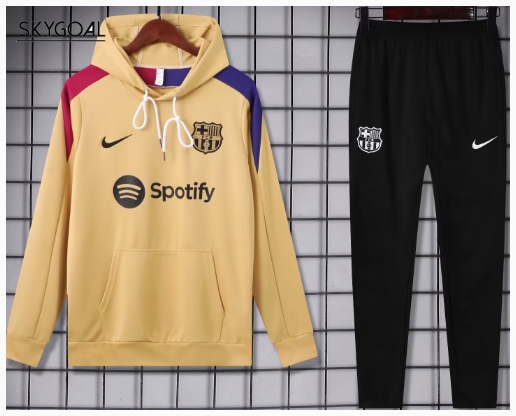 Survetement Con Capucha Fc Barcelona 2024/25 Gold