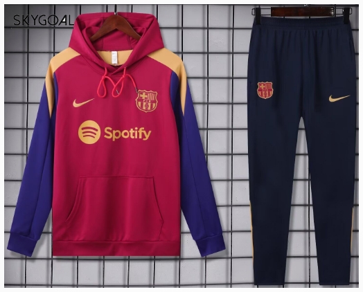 Survetement Con Capucha Fc Barcelona 2024/25 Rojo