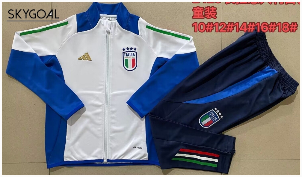 Survetement Italie 2024 White - Enfants