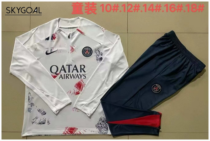 Survetement Psg 2024/25 White Style - Enfants