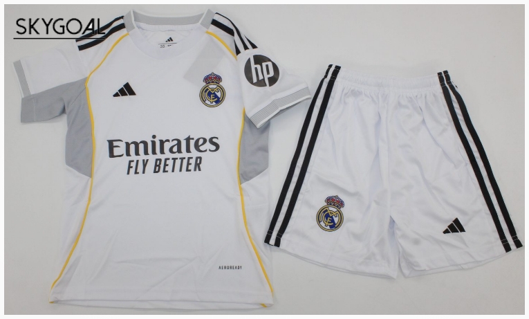 Real Madrid Domicile 2025/26 Filtrada - Enfants