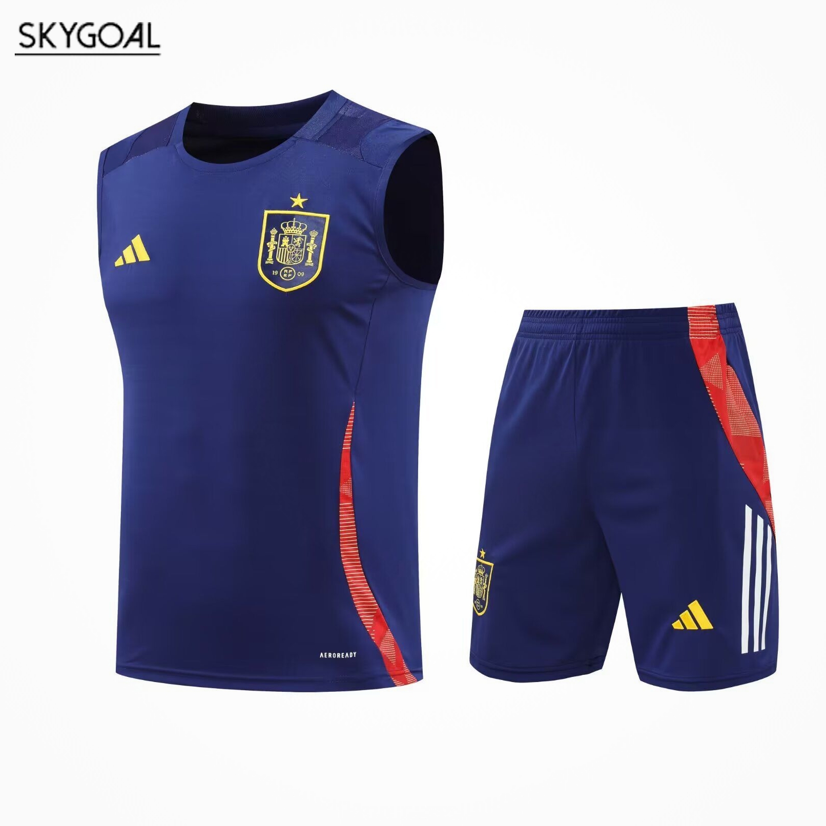 Conjunto De Maillot Del Espagne 2025 Azul Oscura